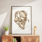 Plakat medyczny - Kości Czaszki