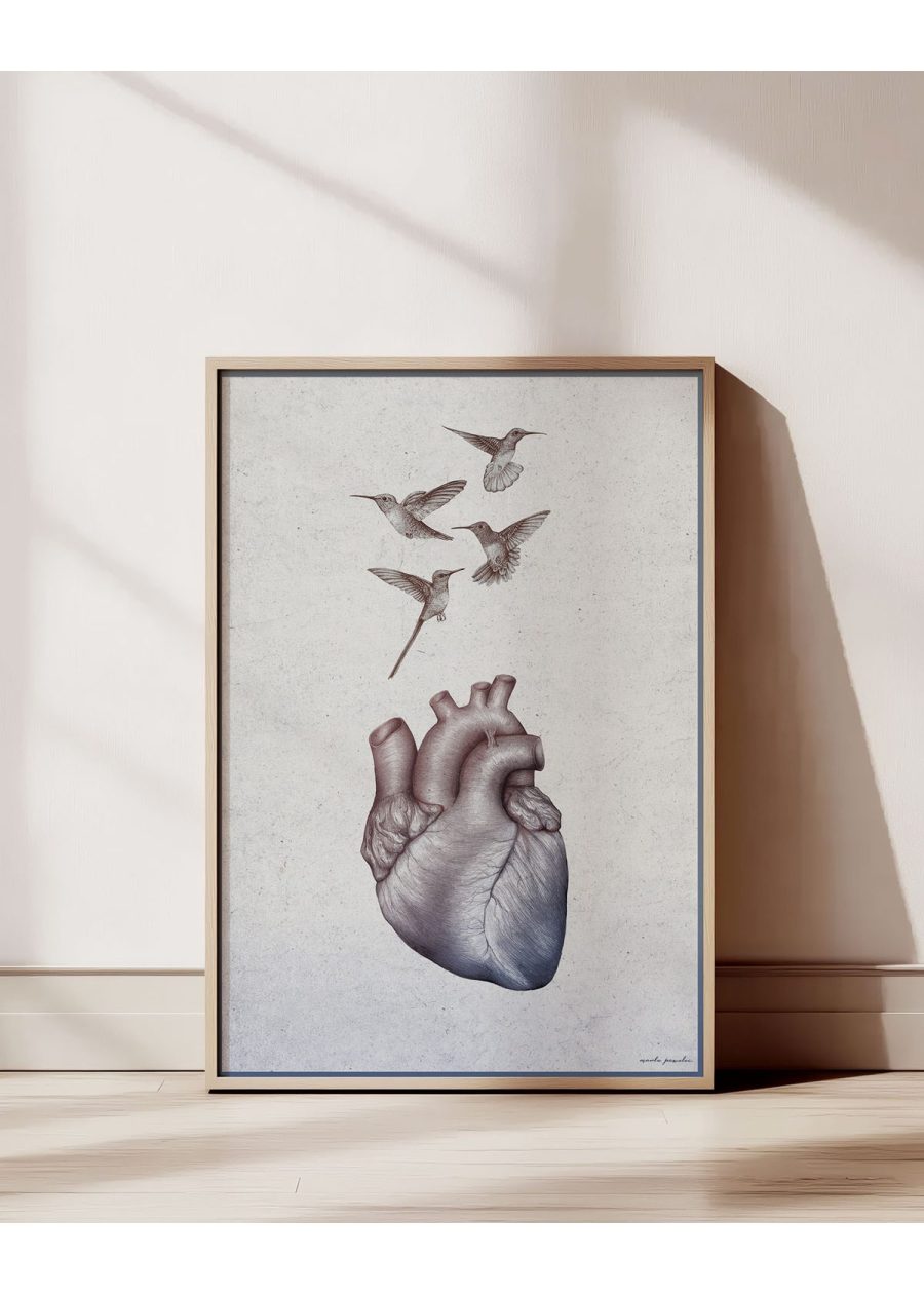 Plakat Serce i Kolibry — zdjęcie 2