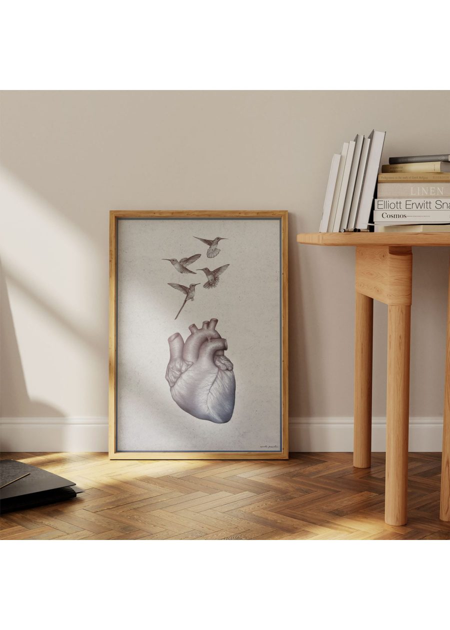 Plakat Serce i Kolibry — zdjęcie 3