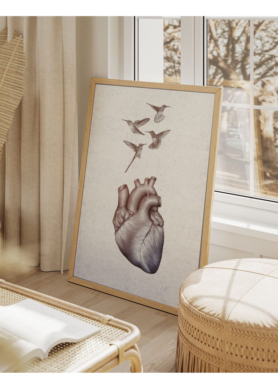 Plakat Serce i Kolibry — zdjęcie 4